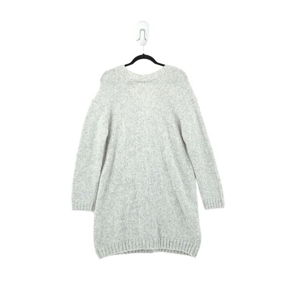 Ba&sh Women M Beyla Dress Gray Oversized Reversible Sweater Button Wool Knit NEW - Picture 3 of 11